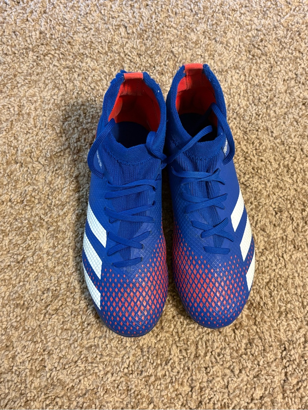 Adidas Men’s Blue & Red Soccer Cleats